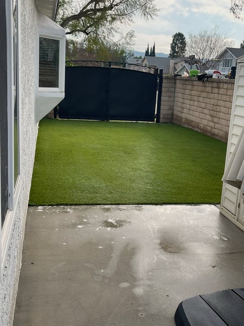 After: backyard
