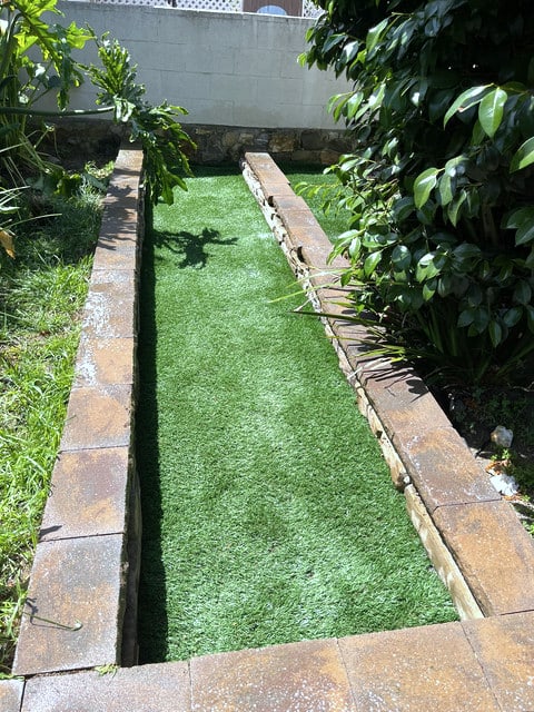 After: small section spot clean